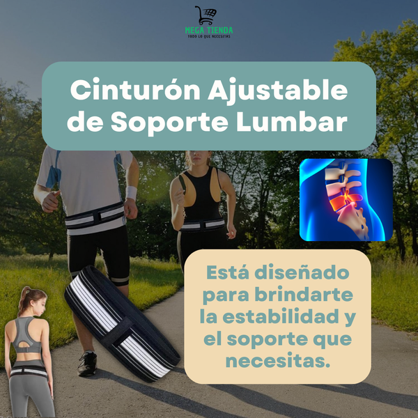 Cinturon Ajustable de Soporte Lumbar™ Alivio Immediato