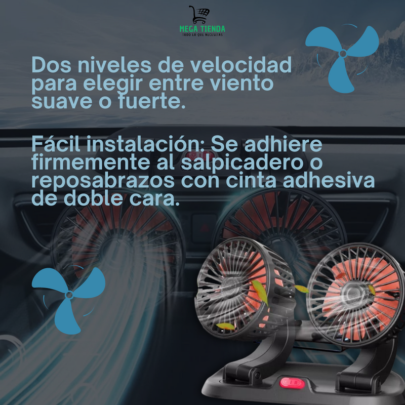 Ventilador Doble Para Auto