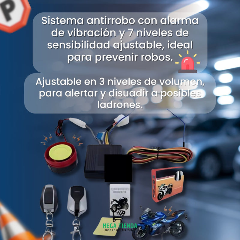 Alarma Control Remoto Moto Antirrobo Seg