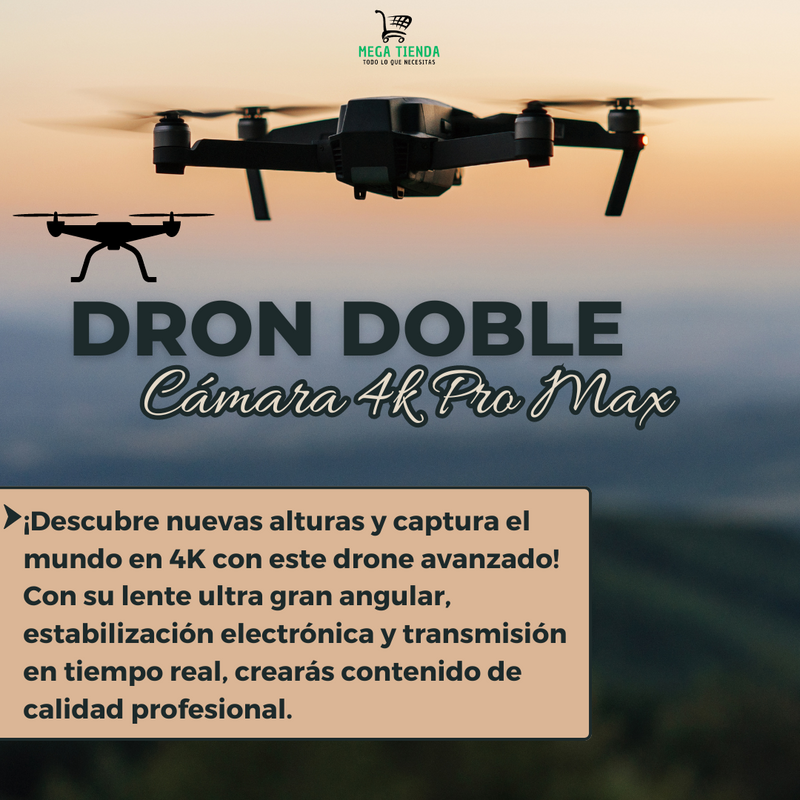 Dron Doble Cámara 4K Pro™- Aventuras Aéreas