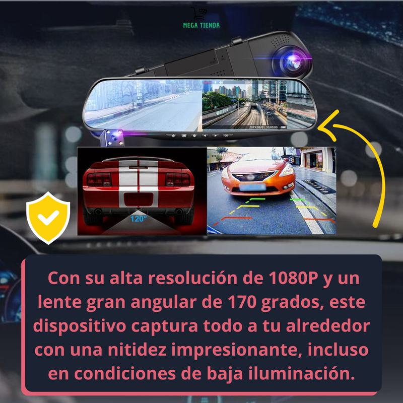 Espejo Retrovisor Para Auto Cámara